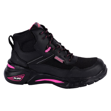Bota Industrial Cliff Color Negro Para Mujer 2134