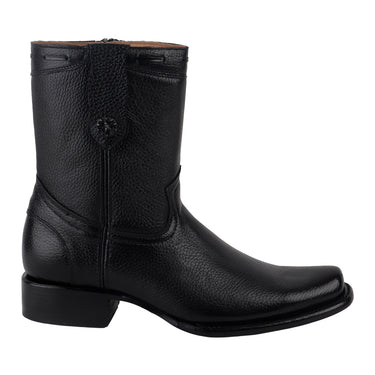 Botas Vaqueras de Piel de Venado Fratello Color Negro para Hombre FRANCO