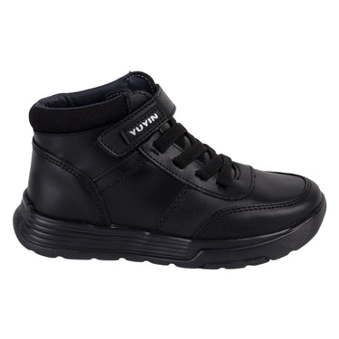Botines Casuales De Piel Yuyin Color Negro Para Niño 24422