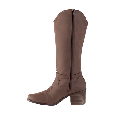 Botas Vaqueras Fratello Color Moka Para Mujer 9865