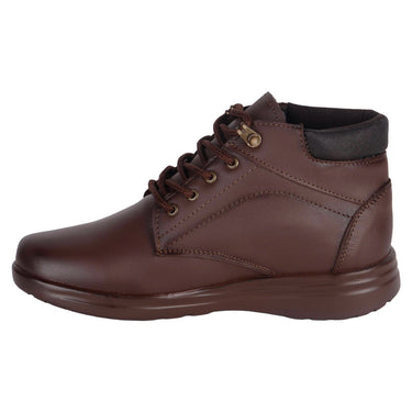Botines Confort De Piel Fratello Color Café Para Mujer 1015