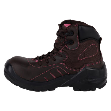 Bota Industrial Fratello Café Para Mujer 1425 Poliamida