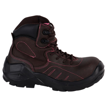 Bota Industrial Fratello Café Para Mujer 1425 Poliamida