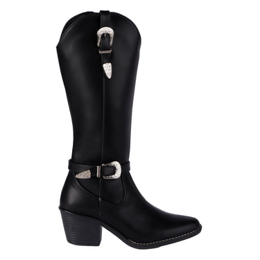 Fratello Botas Vaqueras Altas Color Negro Para Mujer 0001