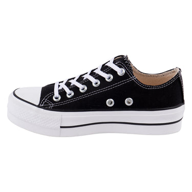 Tenis Casual de Lona Fratello Color Negro para Mujer 0815