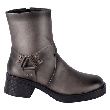 Botas De Caña Media Color Plata Fratello Para Mujer B104
