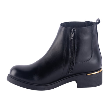 Botas Casuales en Piel Fratello Color Negro para Mujer 0724