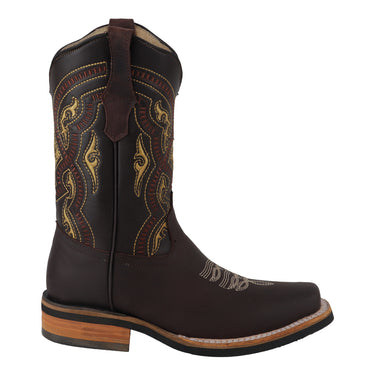Botas Vaqueras Fratello Color Chocolate Para Hombre 0908