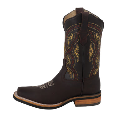 Botas Vaqueras Fratello Color Chocolate Para Hombre 0908