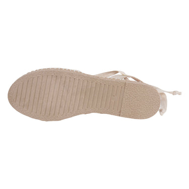 Sandalia Casual Fratello Color Beige Para Mujer 0203