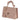 Bolso Crossbody Fratello Color Nude Para Mujer Bela Grab Nude Floreado Oro