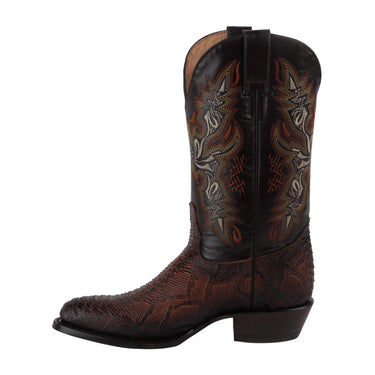Botas Vaqueras de Piel Fratello color Café para Hombre 0055