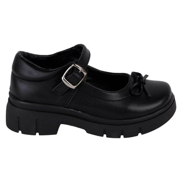 Zapato Escolar Color Negro Fratello Para Niña 1073