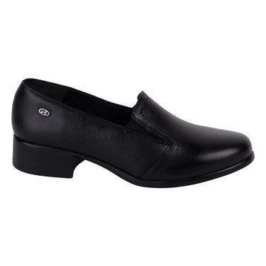 Zapatos Confort de Piel Barcassi Tacón Ancho Color Negro para Mujer 4604