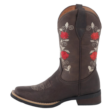 Botas Vaqueras Fratello de Piel Color Café para Mujer 2006