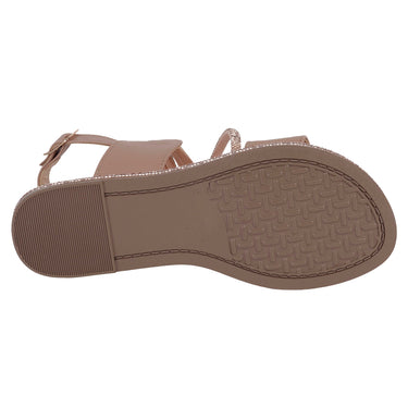 Sandalias De Piso Fratello Color Maquillaje Para Niña 0205