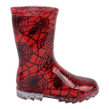 Botas de Plástico para Lluvia Fratello Color Rojo para Niño ARAÑA