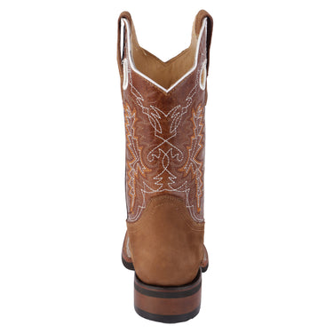 Botas Vaqueras Nobuck Color Café Fratello Para Hombre 0360
