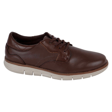 Zapato Casual De Piel Fratello Color Moka Para Hombre 0160