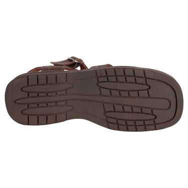 Sandalias De Piel Fratello Color Café Para Hombre 0500