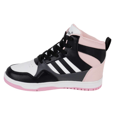 Tenis Urbano De Bota Fratello Color Negro Con Rosa Para Niña 0073