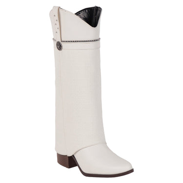 Botas Vaqueras Con Capucha Latte Fratello Para Mujer 0288