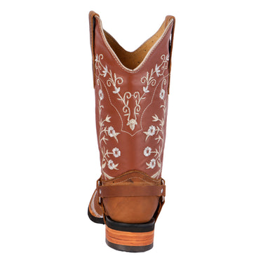 Botas Vaqueras Color Miel Fratello Para Mujer 1040