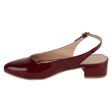 Flats De Tacón Ancho Fratello Color Vino Para Mujer 0717