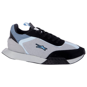 TENIS EESCORD - 0745 - PLATA AZUL NEGRO - 25/29