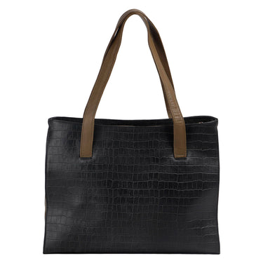 Bolsa de Piel Fratello Color Negro y Verde Para Mujer Bacalar