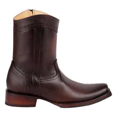 Botas Vaqueras De Piel Fratello Color Negro Para Hombre 8001