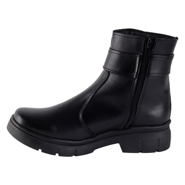 Botín Casual de Piel Fratello Color Negro Par Mujer 2200