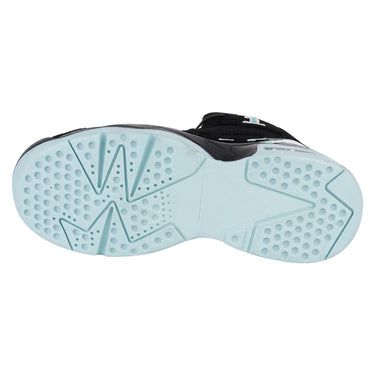Tenis Urbanos De Media Bota Fratello Color Negro Con Azul Menta Con Válvula De Aire Para Mujer 0004