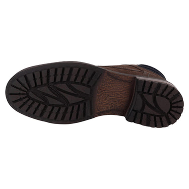 Bota Urbana De Piel Verde Tabaco Color Gris Para Hombre 3733