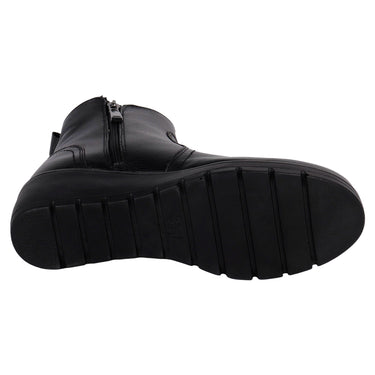 Botín Casual Plataforma Fratello Color Negro Para Mujer 4901