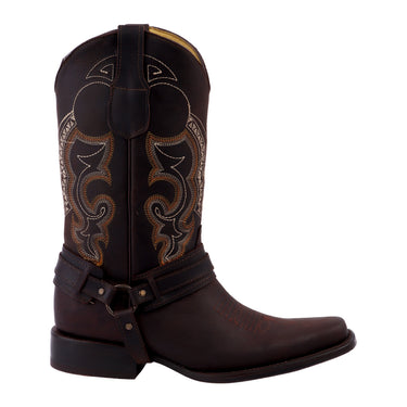 Bota Vaquera Fratello Café Para Hombre 0400