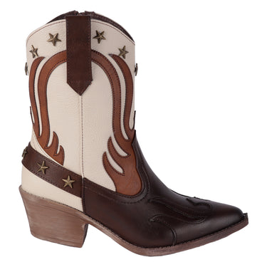 Bota Vaquera Maquech Color Moka Late Para Mujer 8065