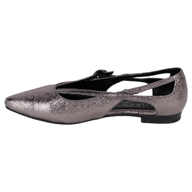 Flats De Pico Fratello Color Inox Para Mujer 0305