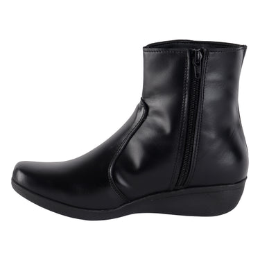 Botín Casual de Piel Fratello Color Negro Para Mujer 1800