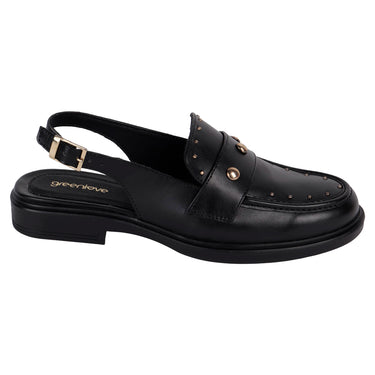 Mocas N Destalonado Green Love Color Negro Para Mujer 96071