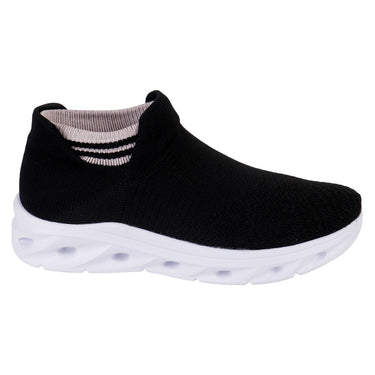 Tenis Deportivo Ligero Fratello Color Negro Sin Agujetas Para Mujer 1080