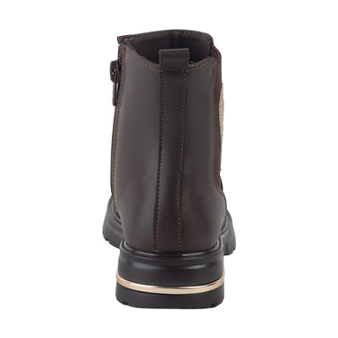 Botines Casuales Yuyin Color Chocolate Para Niñas 26636