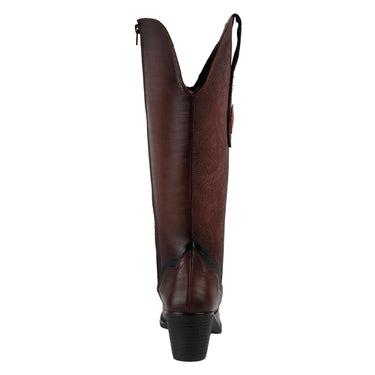 Botas Vaqueras de Tubo Alto Fratello Color Café para Mujer 26300