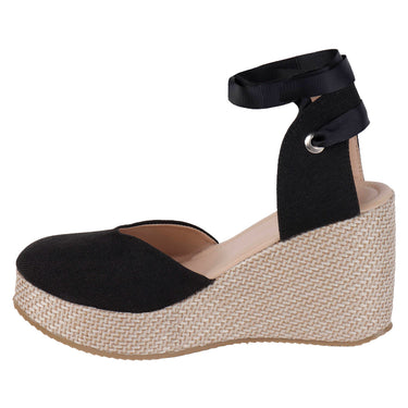 Alpargata De Plataforma Fratello Color Negro Para Mujer 2202