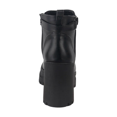 Botines Casuales de Tacón Cuadrado Alto Fratello Color Negro para Mujer 26503