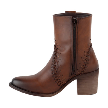 Botines Vaqueros Maquech Color Café para Mujer 3021