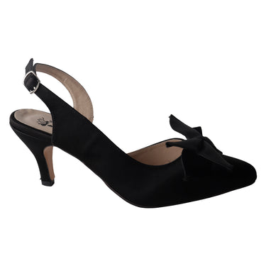 Zapatillas Tacón de Aguja Fratello Color Negro para Mujer 1026