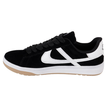 Tenis Urbanos Color Negro Con Blanco Panam Juvenil 10898