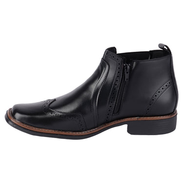 Fratello Botines Casuales Piel Color Negro Para Hombre 2012