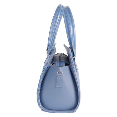 Bolso Tote Fratello Color Azul Para Mujer Bn086 Azul Claro Lisa Oro